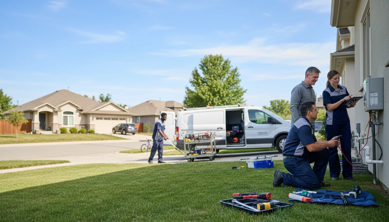 Tankless water heater service in Ottine, TX